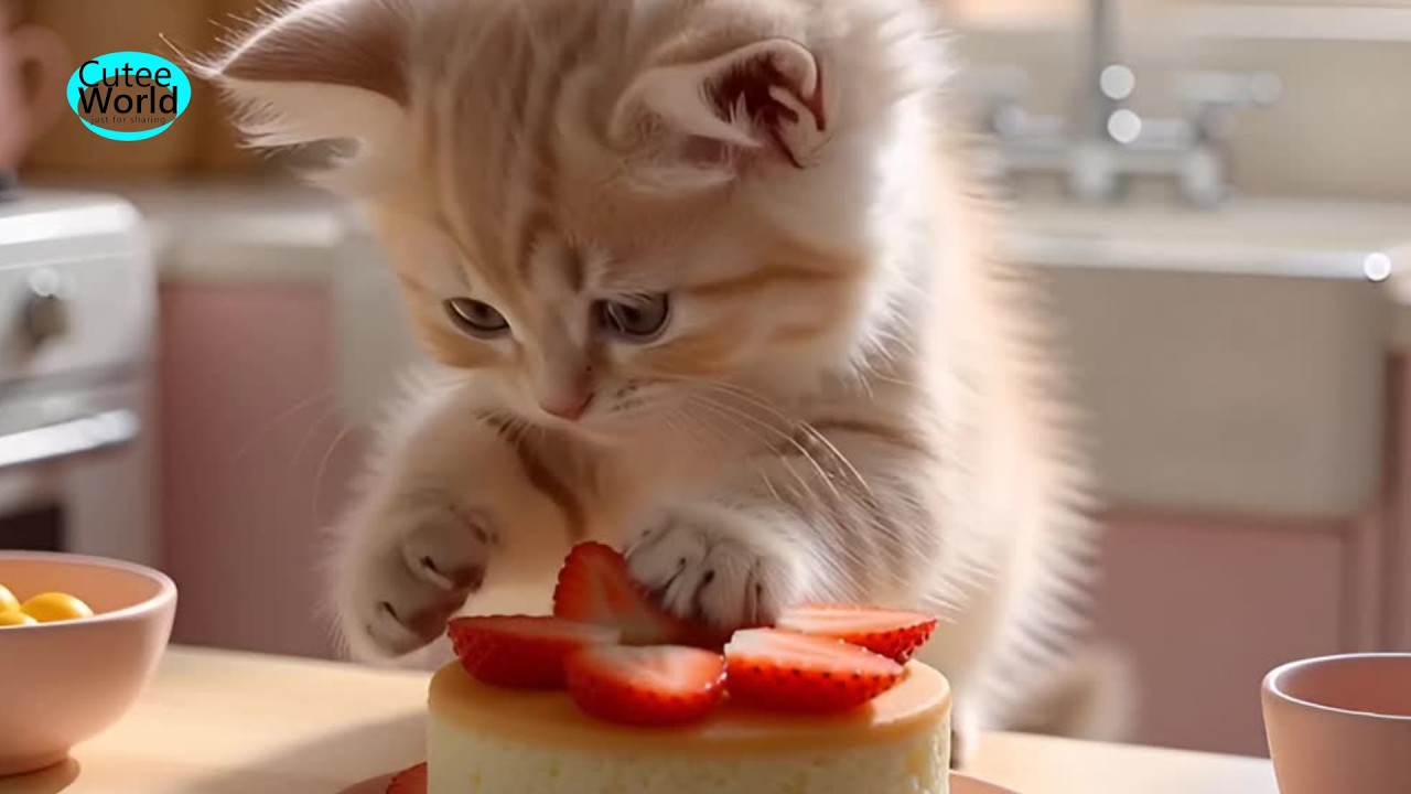 Adorable Kittens Become Tiny Master Chefs 🐾🍳  Purr fect Mini Cooking