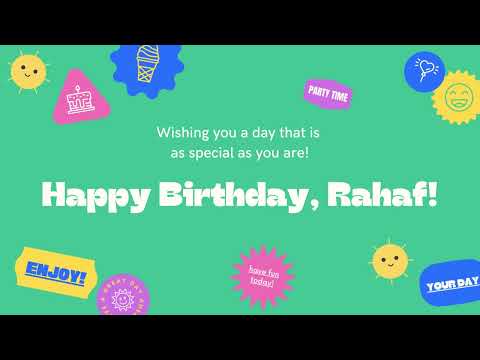 Happy Birthday Rahaf