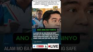 FALCIS, MAGSASAMPA NG REKLAMO SA DEPED LABAN SA PRINCIPAL NA UMANO'Y SINABING TIRAHIN SIYA SA LIKOD