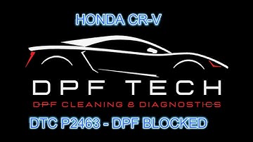 HONDA CRV - DTC P2463 DTC2002 - DPF BLOCKED - DPF CLEANING MANSFIELD #dpftech #dpfcleaning #dpf