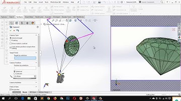 Solidworks tutorial : How to design  diamond