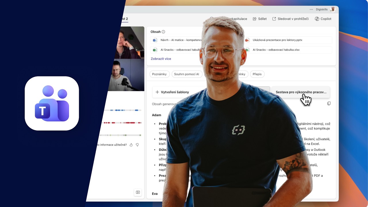Nechte AI psát zápisy z porad za vás: Vlastní souhrny v Microsoft Teams 🤖✨