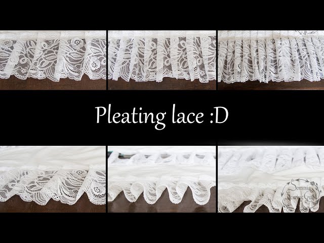 トップス Angmarry Flora pleats set up How to pleat lace onto garments, 3 different densities, Somnia