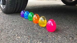 Crushing CRUNCHY and SOFT things! **SLOW MOTION - Car experiment** screenshot 5