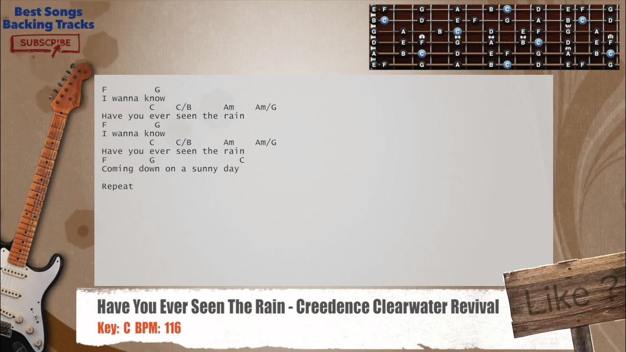 πΈ Have You Ever Seen The Rain - Creedence Clearwater Revival Guitar Backing Track with chords πΈ Have You Ever Seen The Rain - Creedence Clearwater Revival Guitar Backing Track with chords
