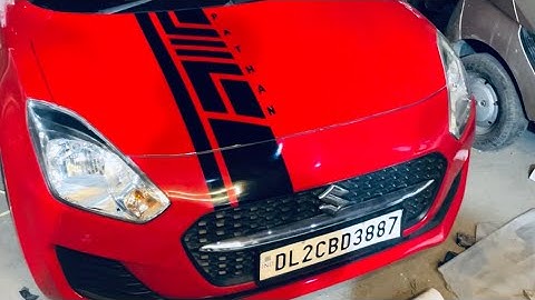 Suzuki Swift Modification | Sticker | Bonnet Graphics