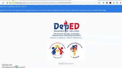 HOW TO ACTIVATE DEPED EMAIL ACCOUNT IN DEPED COMMONS. TUTORIAL #highlights #teacher #depedteachers