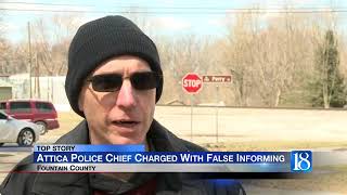 Attica Police Chief facing charges of false informing