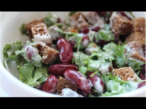 Видео рецепт Салат с фасолью красной