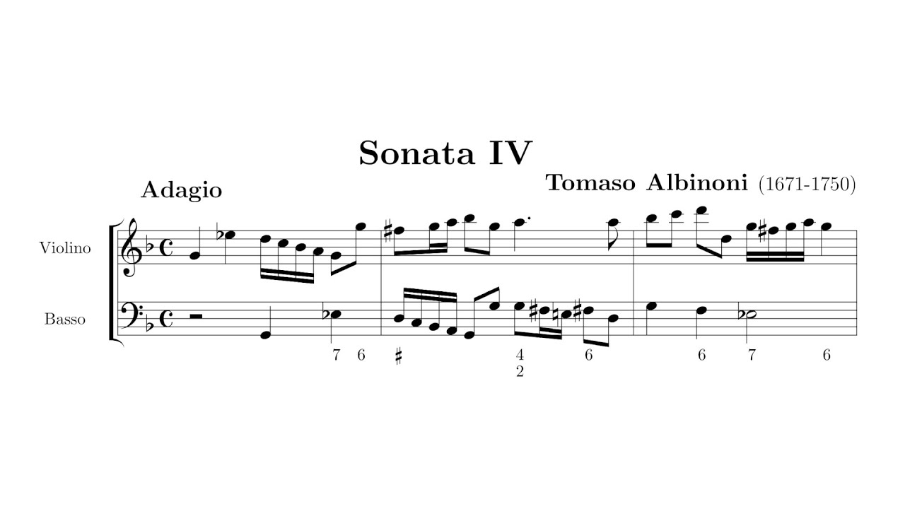 Tomaso Albinoni – Sonate da chiesa, 4-5-6