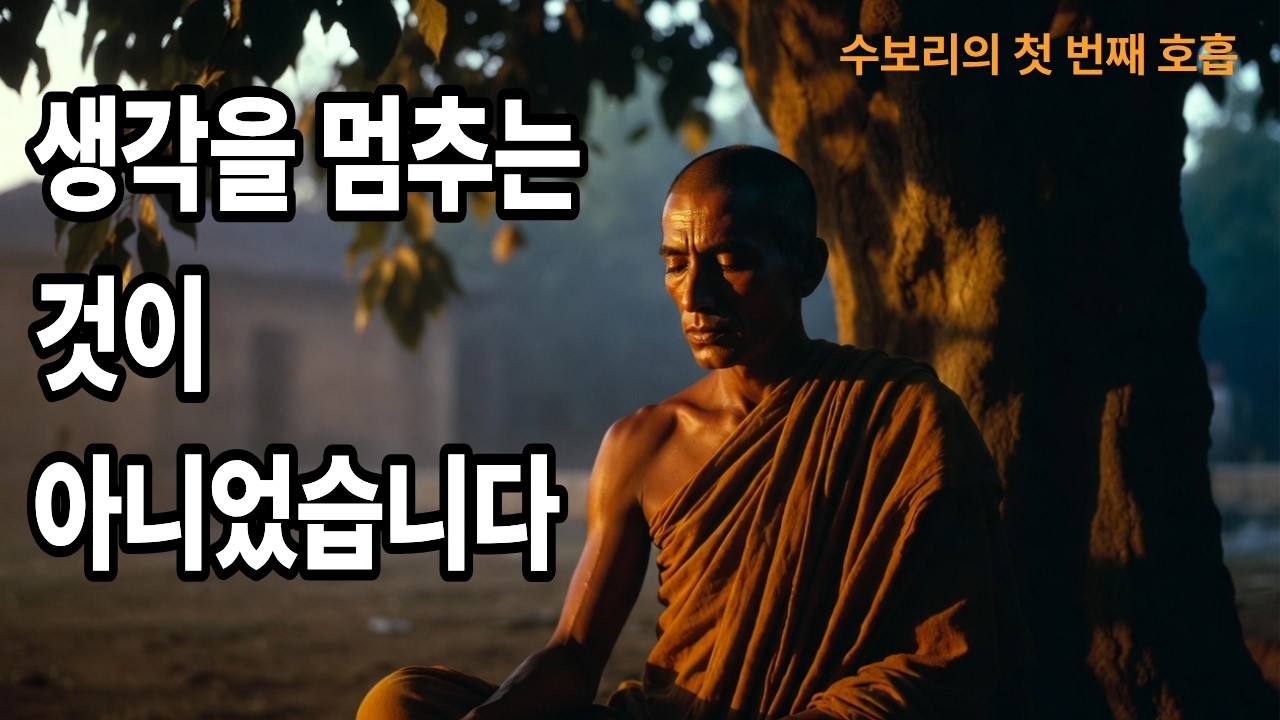 명상이란 무엇입니까? 2500년 전 부처님이 가르친 것은 생각 멈추기가 아니었다
