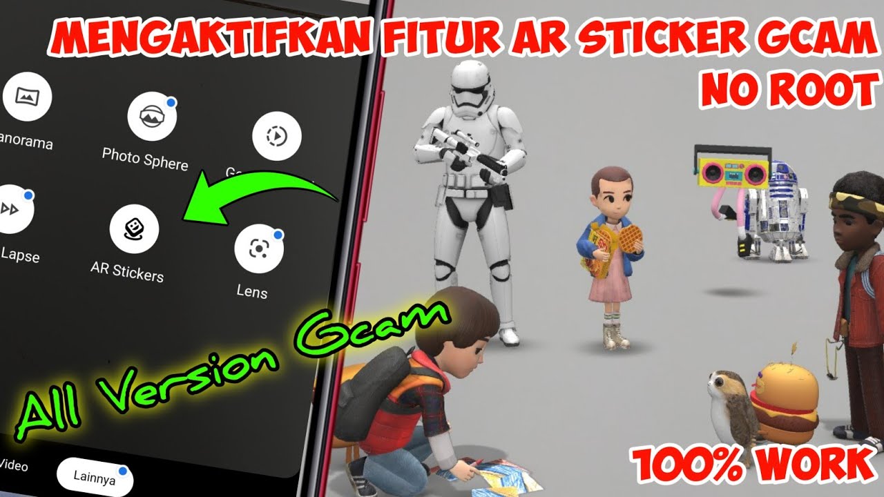 Cara Install AR Sticker Google Camera / Gcam (No Root) | All Android ...