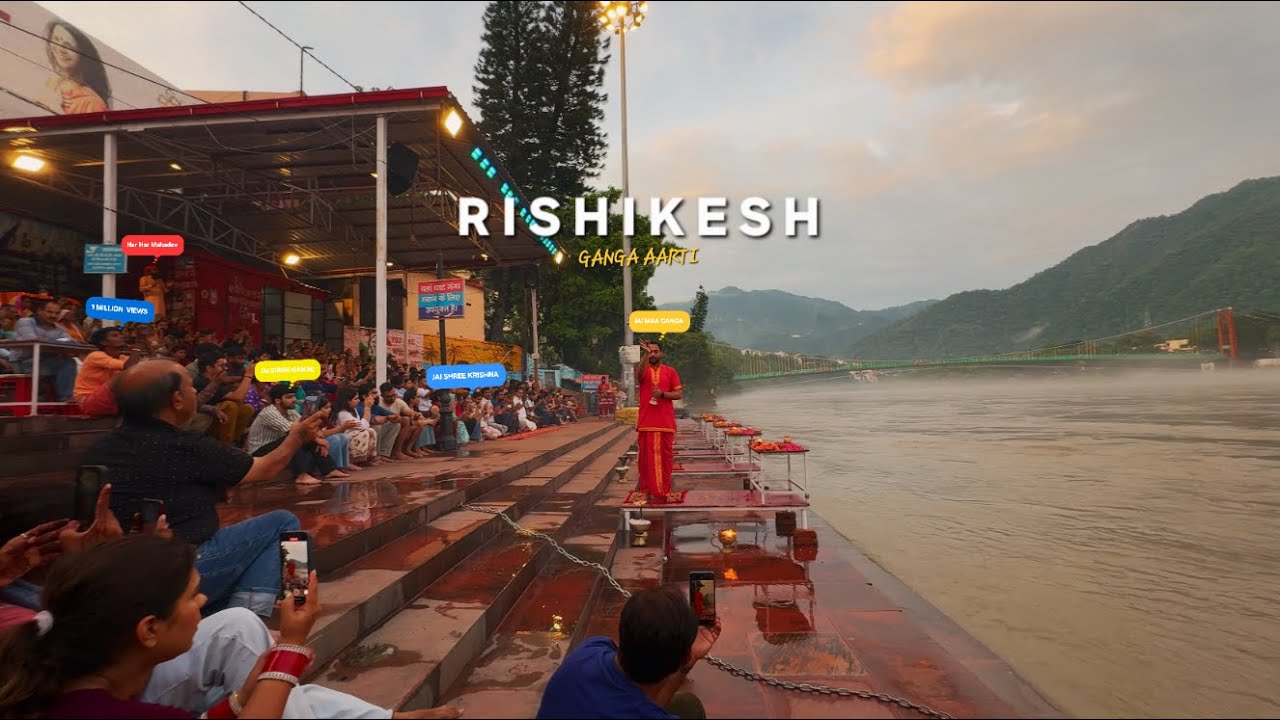 Rishikesh - Ganga Aarti 2025 | Must - See Full HD Video of Magical Evenning Aarti
