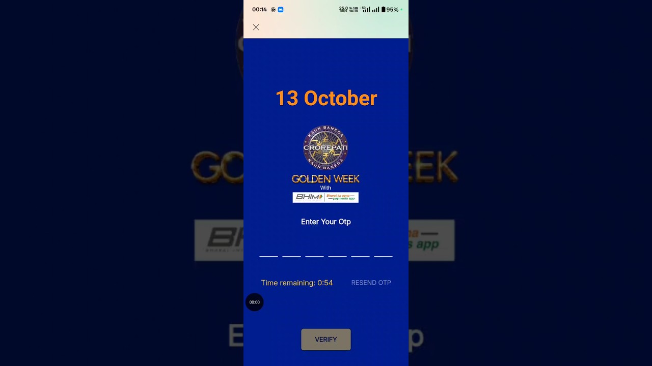 Kbc bhim app answer 13 october 2025