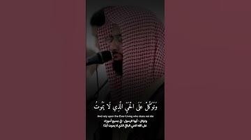 ﴿ وَتَوَكَّلْ عَلَى الْحَيِّ الَّذِي لَا يَمُوتُ..ماتيسر من سورة الفرقان | ناصر القطامي