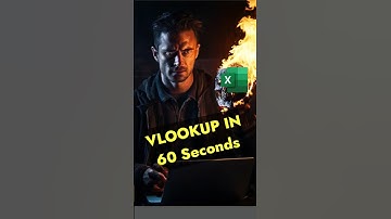 Learn Vlookup in 60 Seconds #shorts #excel