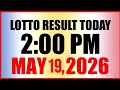 Lotto Result Today 2 00 PM Draw May 19 2026 Tuesday PCSO LIVE Result 