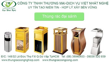 Thùng rác inox có gạt tàn|thùng rác đá hoa cương|sọt rác inox|thùng rác gỗ|thungraccongnghiep.com