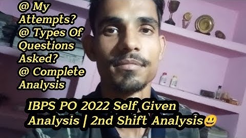 IBPS PO Pre 2nd Shift Self Given Analysis 😃 | IBPS PO 2022 EXAM Analysis | #shorts #shortvideo
