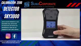 CALIBRACIÓN ZERO DETECTOR DE GASES SKY3000