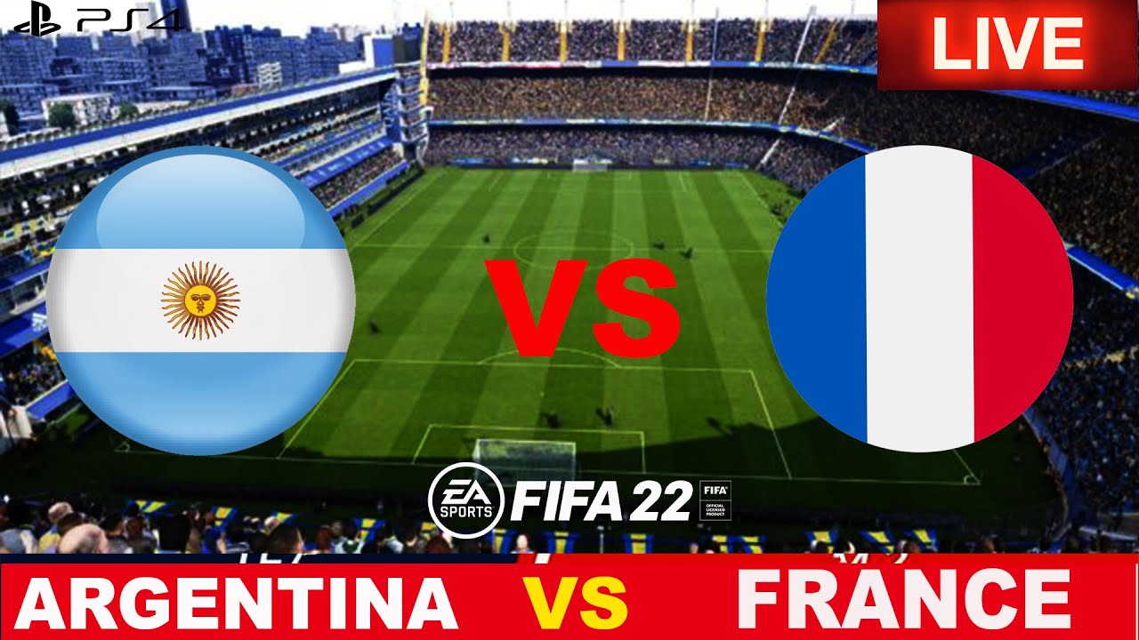 Live Argentina vs France 2022 FIFA WORLD CUP 2022 LIVE MATCH Today Gameplay Fifa 22 GAME