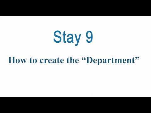 How to create the Department || Stay9 Software || - video from Guljag Infotech