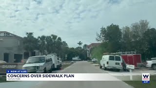 Naples Park residents against sidewalk project