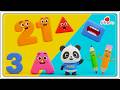 Preschool Learning activities for 3 year olds at home | Learn ABC Phonics Shapes Numbers Colors 🌈