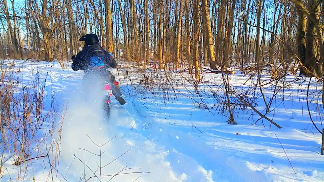 Motorcycle Snow ride, more fun than a snowmobile YouTube