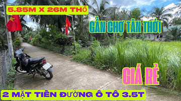 MS1911: 🌴Đã bán 🌴ĐẤT ĐẸP 5,85M x 26M THỔ, ĐƯỜNG Ô TÔ KẾ BÊN TRƯỜNG HỌC VÀ CHỢ