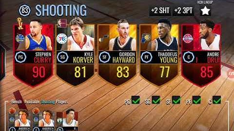 NBA Live Mobile How To Set Your Default Lineup Tutorial