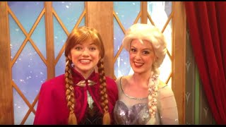 Frozen Elsa and Anna's invitation to Walt Disney World