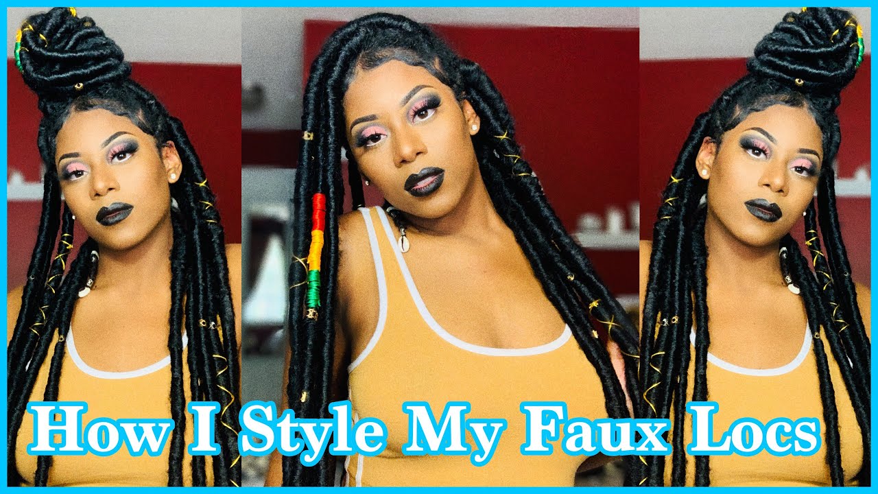 How I Style My Faux Locs + Edge Tutorial ft. Style Factor Edge Booster