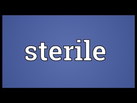 Sterile Meaning