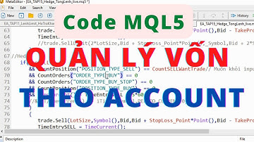 Tập 19 Code MQL5 (MT5) I Lập trình QUẢN LÝ VỐN THEO ACCOUNT (Phần 2)
