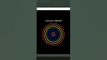 Draw Concentric Circles 🤩 Using Python Turtle | #shorts #shortvideo #short #python #pythonturtle