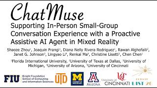 ChatMuse: Supporting Small-Group Conversation Experience with an Assistive AI Agent in Mixed Reality