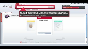 Video Module 1 - Introduction to the MyLexisNexis Interface