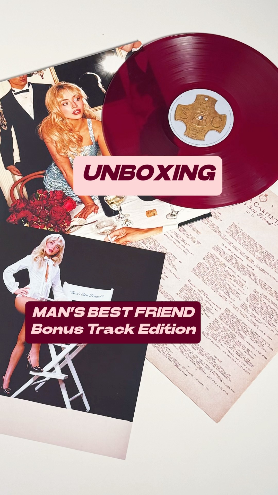 Unboxing ‪@sabrinacarpenter‬ Man's Best Friend Bonus Track Version