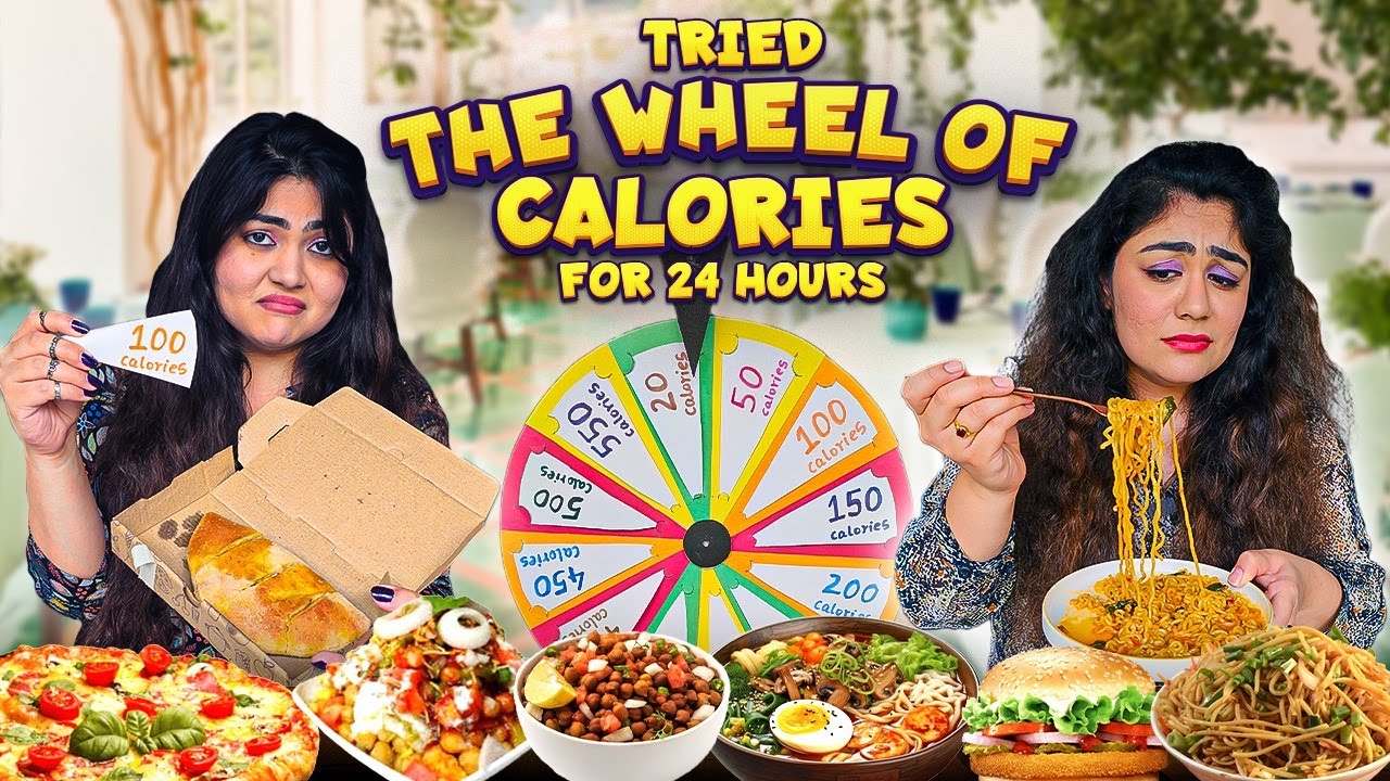 Letting Spinning Wheel of Calories Decide our MEALS for 24 hours Food