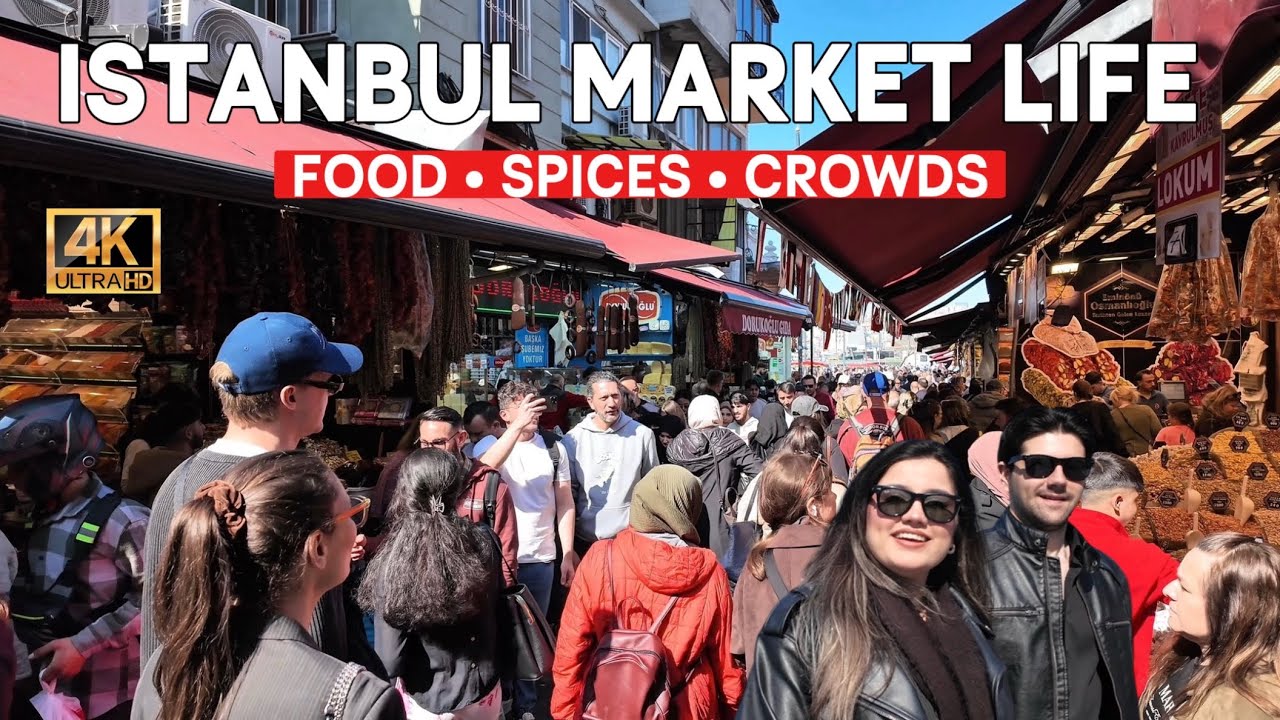 Istanbul Turkey 2026 4K Market Tour | Eminönü Bazaar Prices, Crowds & Street Food