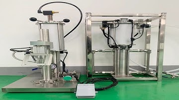 tabletop aerosol cans crimping sealing machine 1" valve crimper