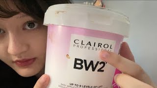 asmr bleaching your hair