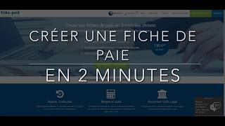 Créer une fiche de paie en ligne en 2 minutes - Fiche-Paie.net