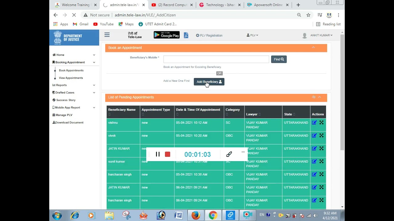 TELELAW NEW UPDATE 2021/04/12 CSC TELE LAW NEW UPDATE
