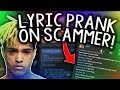 XXXTENTACION LYRIC PRANK ON A SCAMMER! YouTube