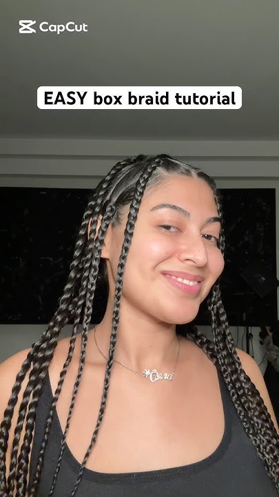  Easy box braid tutorial ! 🤭 #hairtutorial #hairstyle #easyhairstyle ...