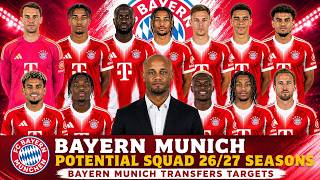 BAYERN MUNICH Potential Squad 26/27 | New Signings, Transfer Targets | Bayern Munich Squad 2026