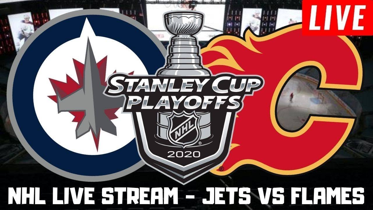 Winnipeg Jets vs Calgary Flames Game 1 Live NHL Stanley Cup Playoffs Play by Play Stream