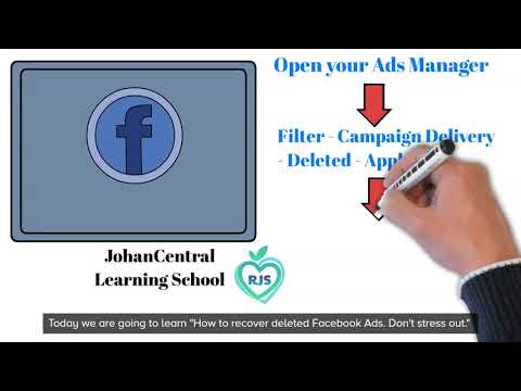 How to Recover Deleted Facebook Ads. Don't stress out | Johan Central